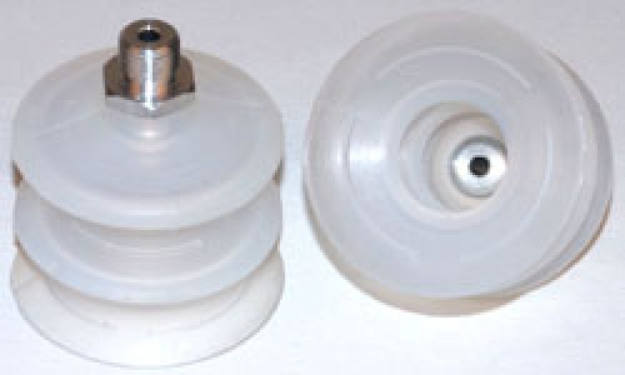 60mm Bellows suction cup with male thread (2.5)